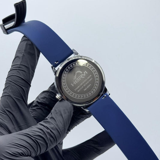 casino watch with blue strap - watch forge