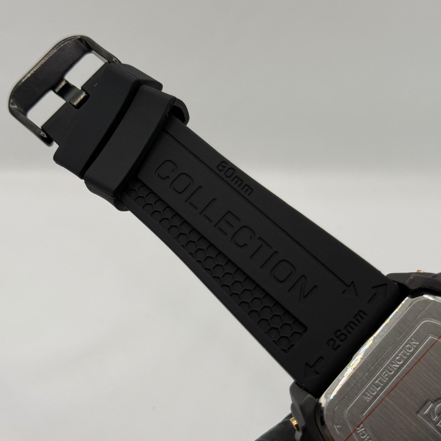 Ferrucci Stop watch black strap with 1 year warranty - watch forge