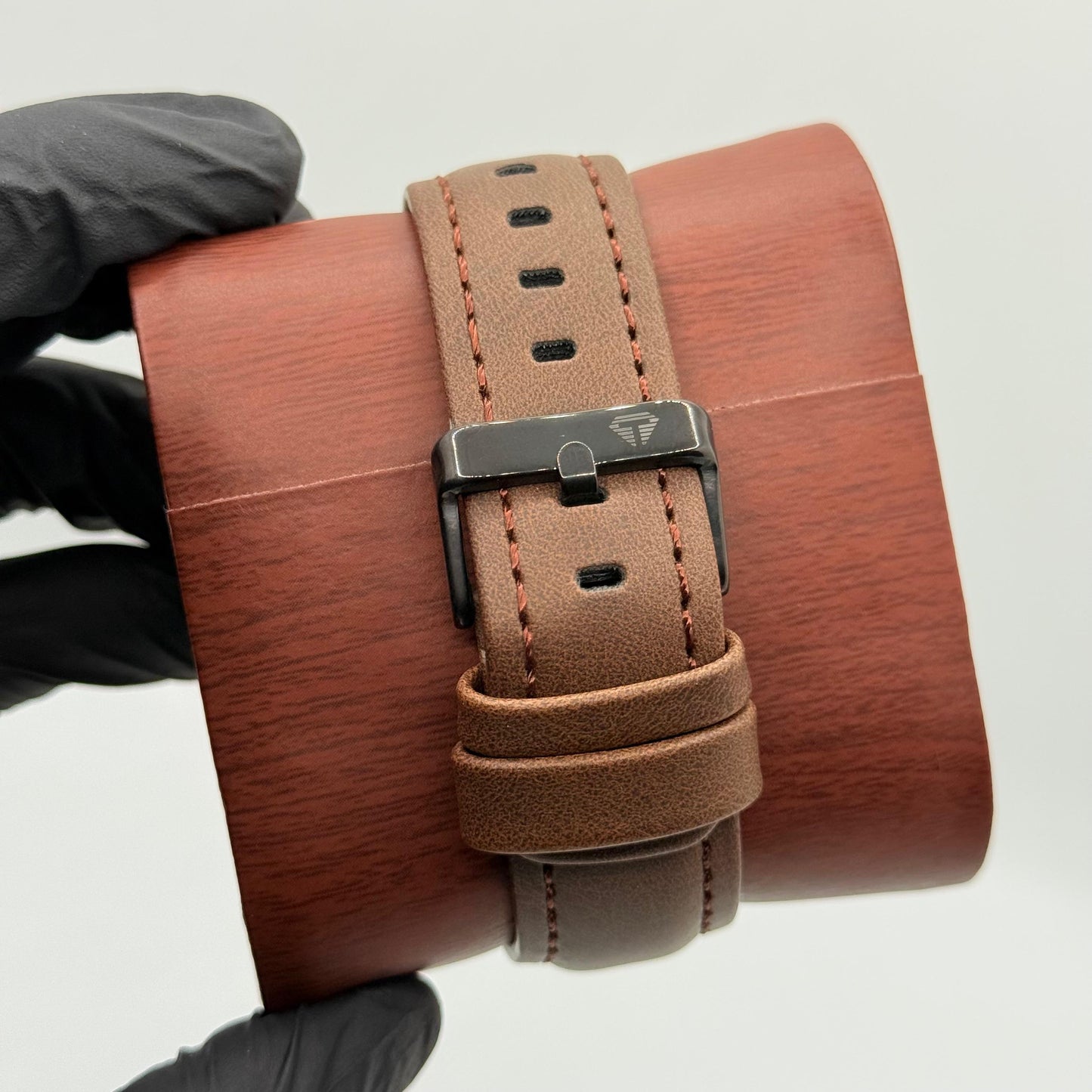 TOMI brown colour strap with square dial watch - watch forge