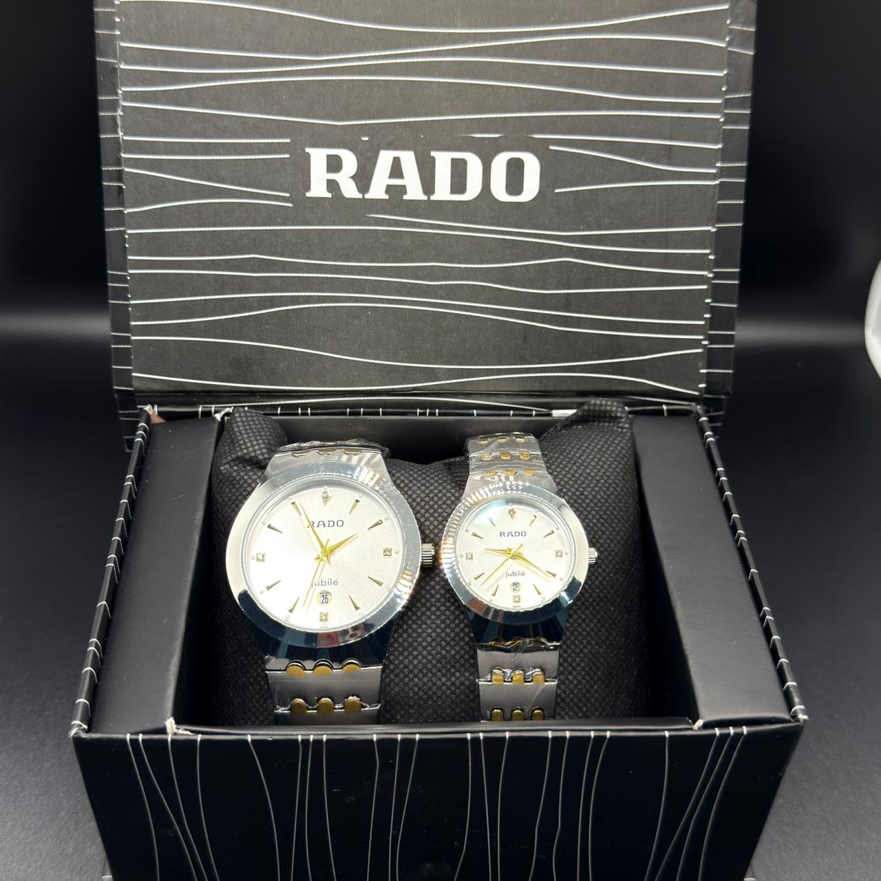 RADO couple watch jublie with white dial DATE just - watch forge