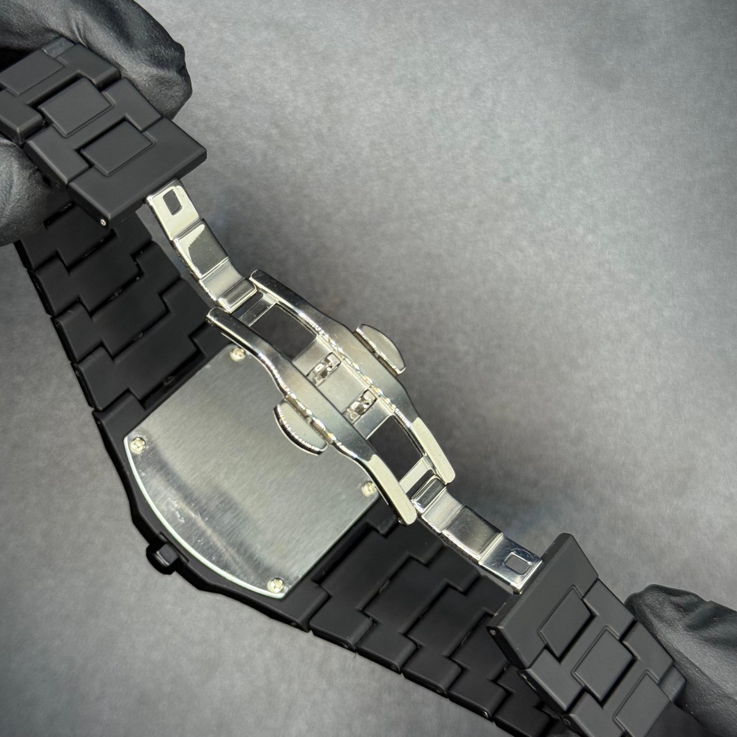 Original black arabic aura watch with fiber material - watch forge