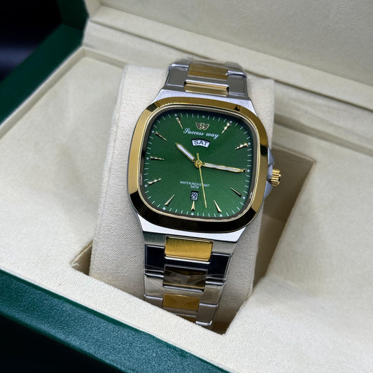 Success way truetone  with green dial DAY & DATE - watch forge