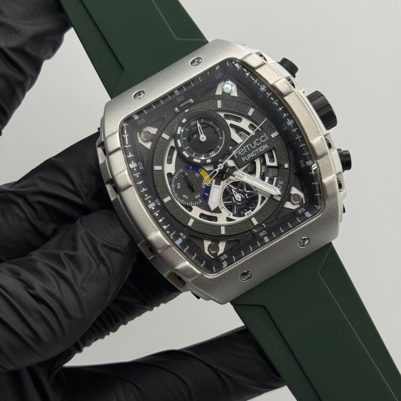 Ferrucci Stop watch green trap  with 1 year warrantyAC - watch forge