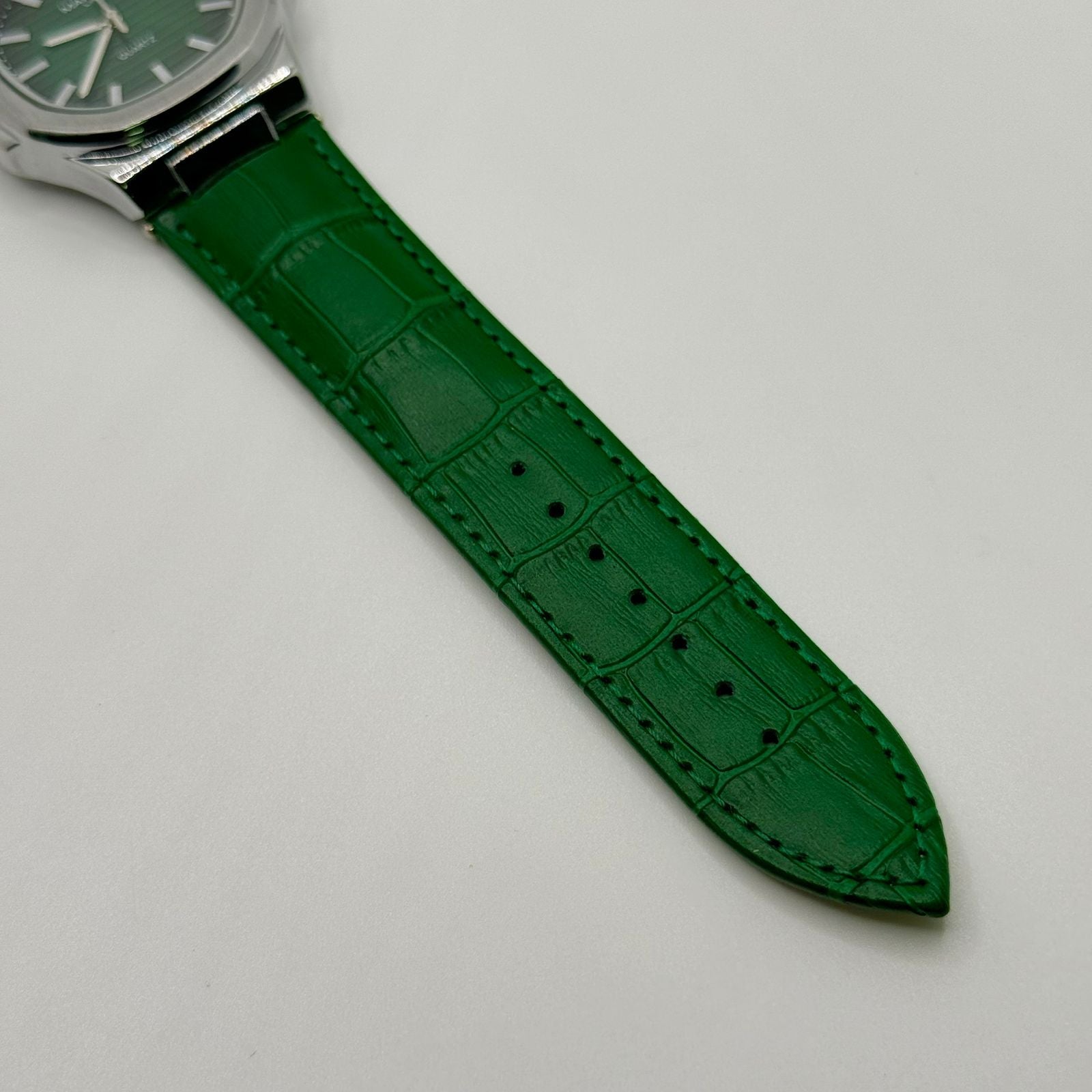 MARTIN green dial with green leather strap watch - watch forge