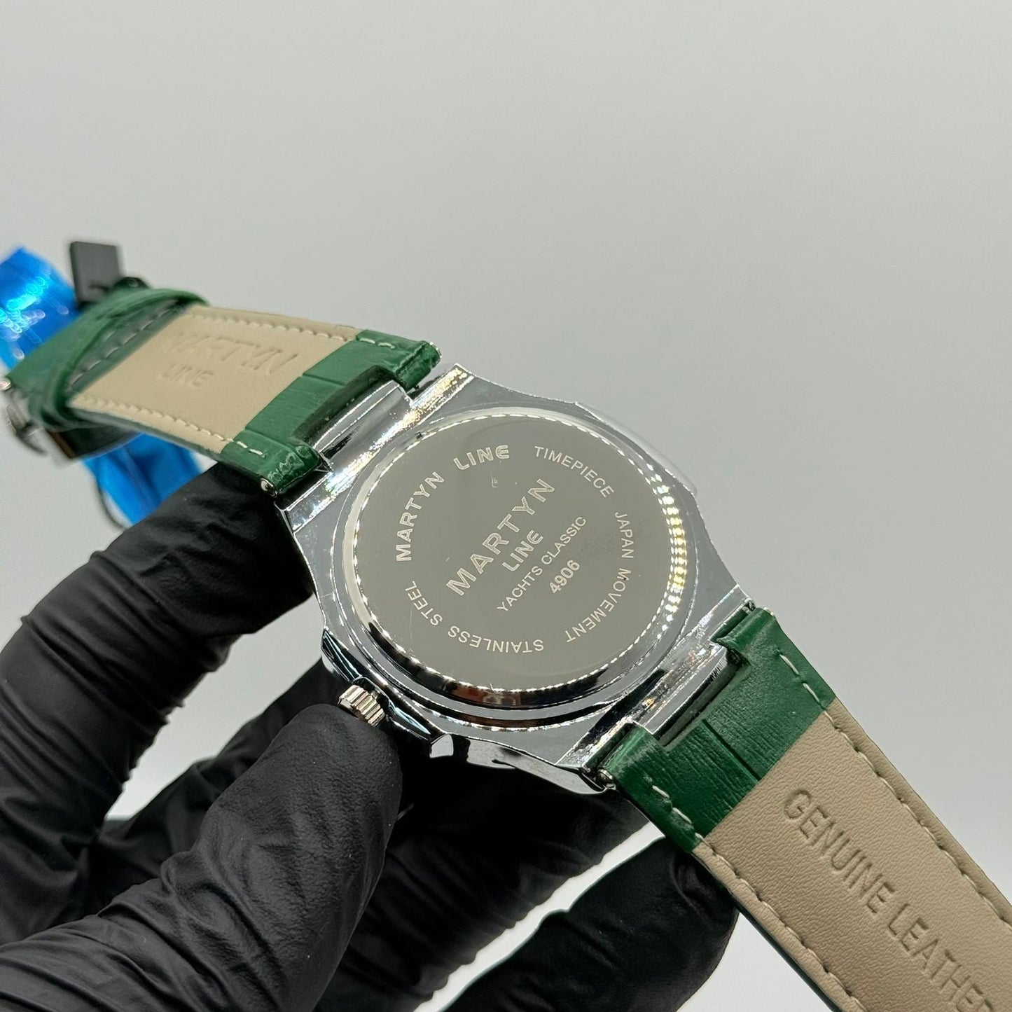 MARTIN green dial with green leather strap watch - watch forge