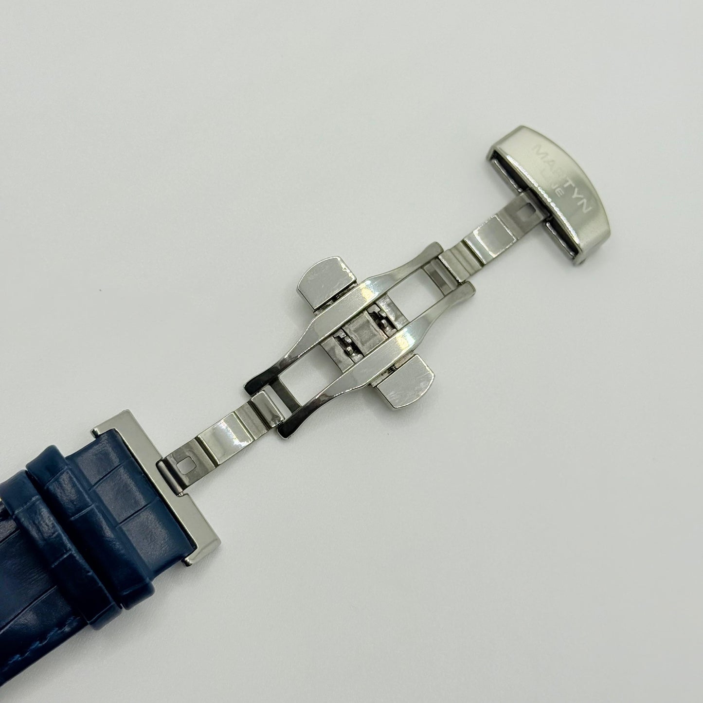 MARTIN blue dial with blue leather strap watch - watch forge