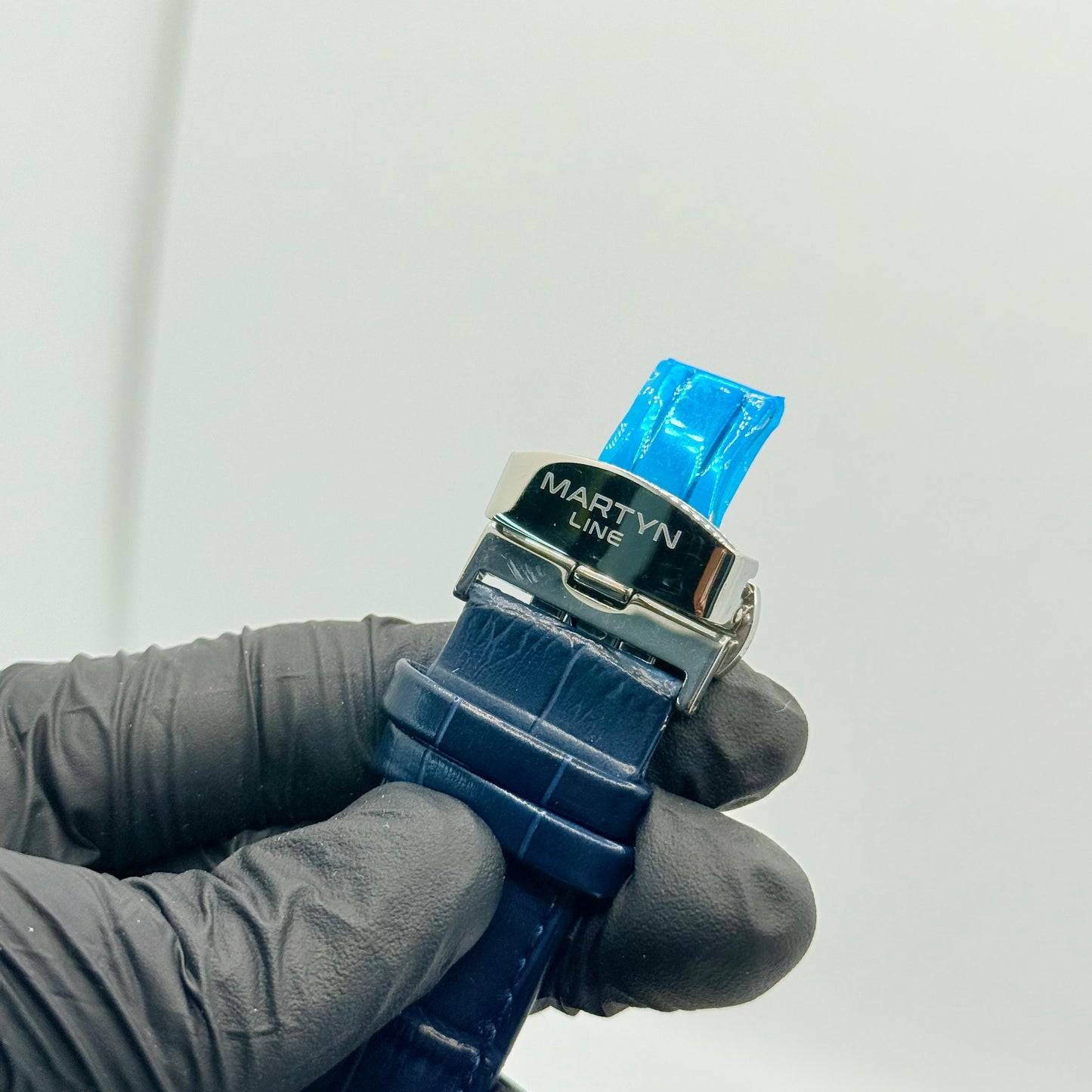 MARTIN blue dial with blue leather strap watch - watch forge