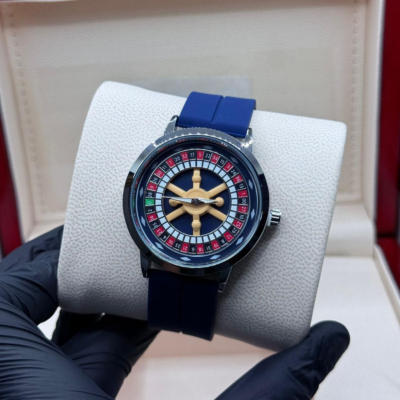 casino watch with blue strap - watch forge