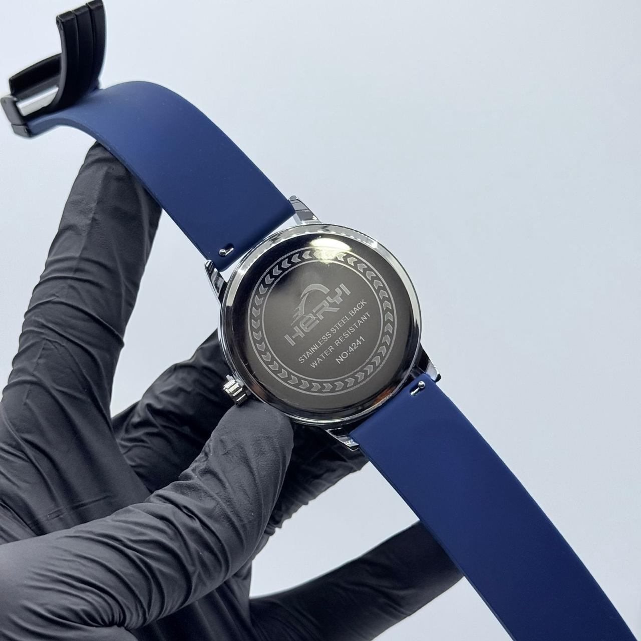 casino watch with blue strap - watch forge