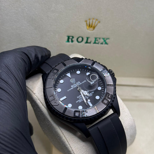 Rolex submariner strap with rotating  black dial  date just - watch forge