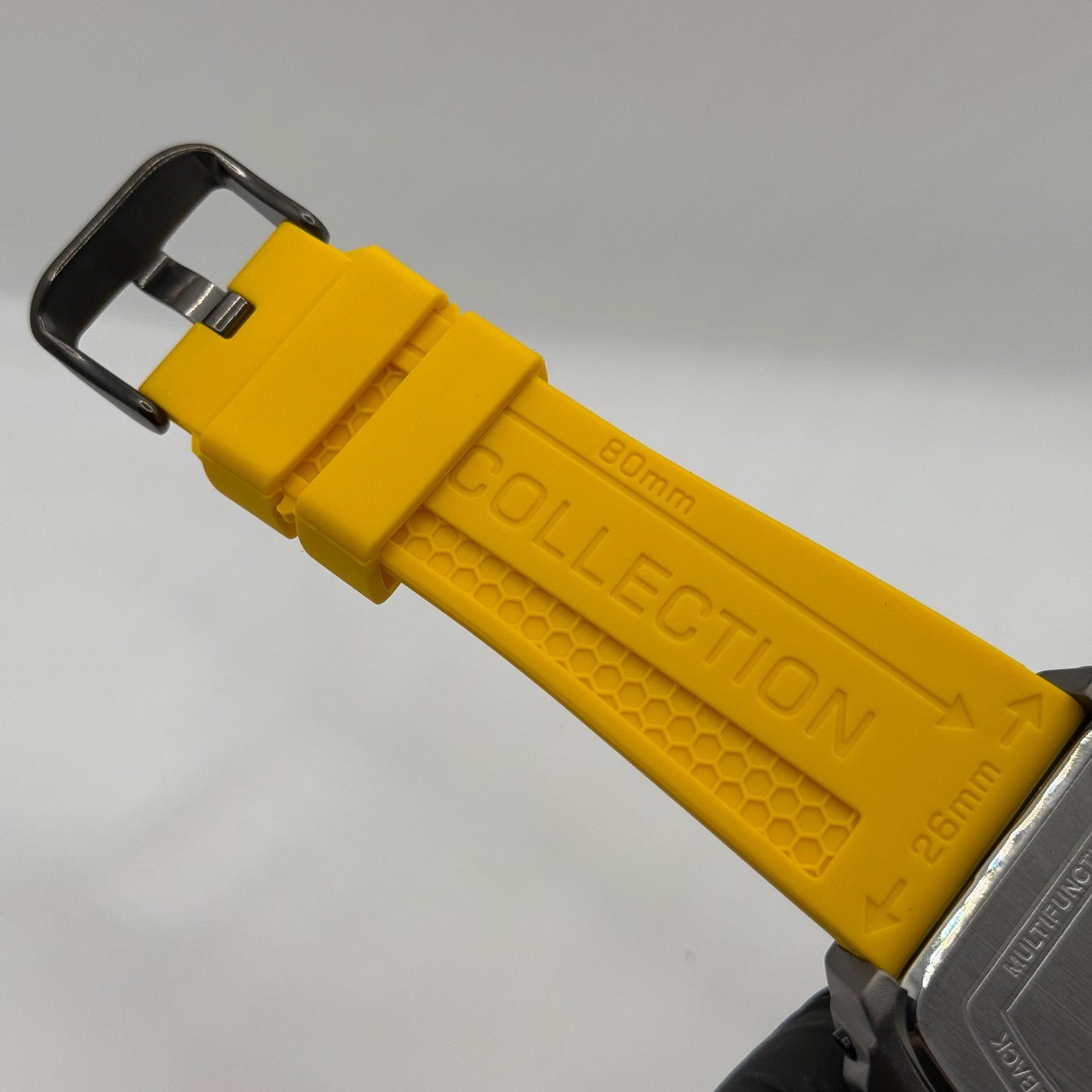 Ferrucci Stop watch  yellow strap  with 1 year warranty - watch forge