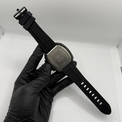 Ferrucci Stop watch  black  strap  with 1 year warranty - watch forge