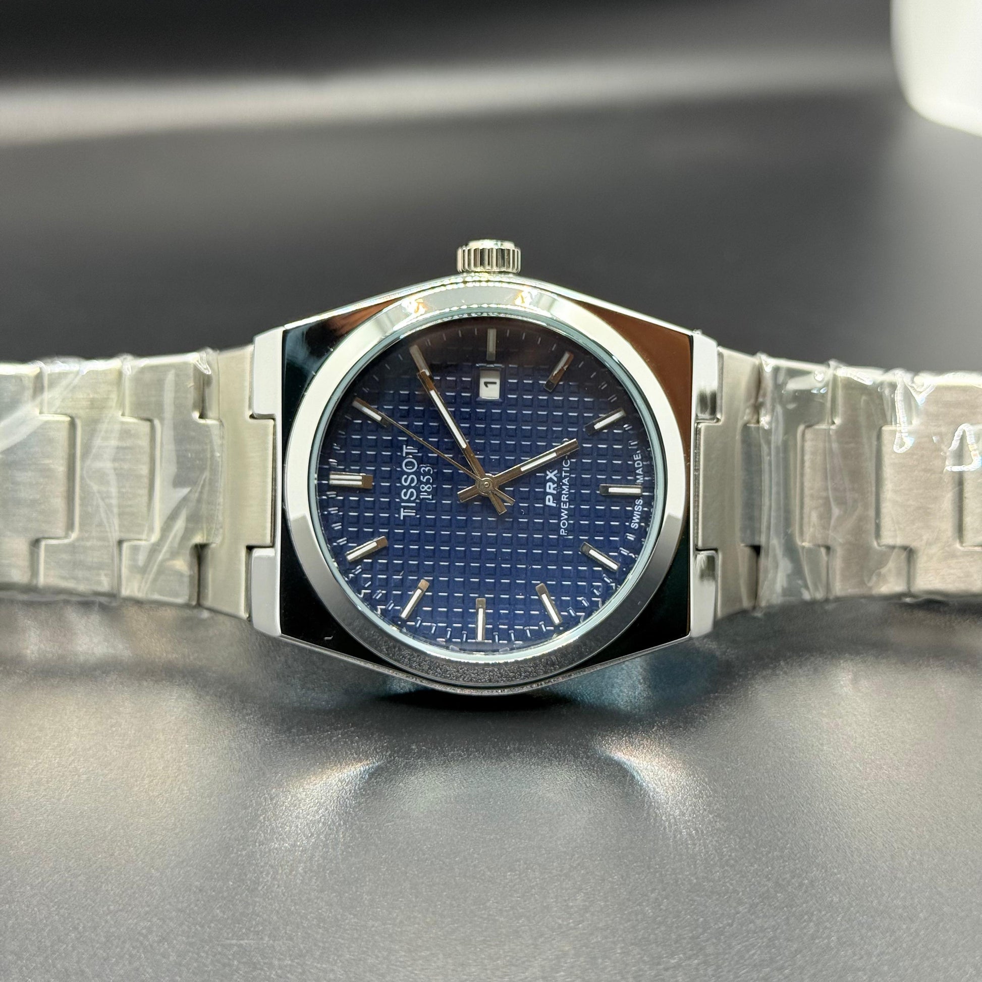TISSOT PRR blue dial with silver chain - watch forge