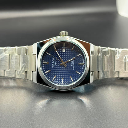 TISSOT PRR blue dial with silver chain - watch forge