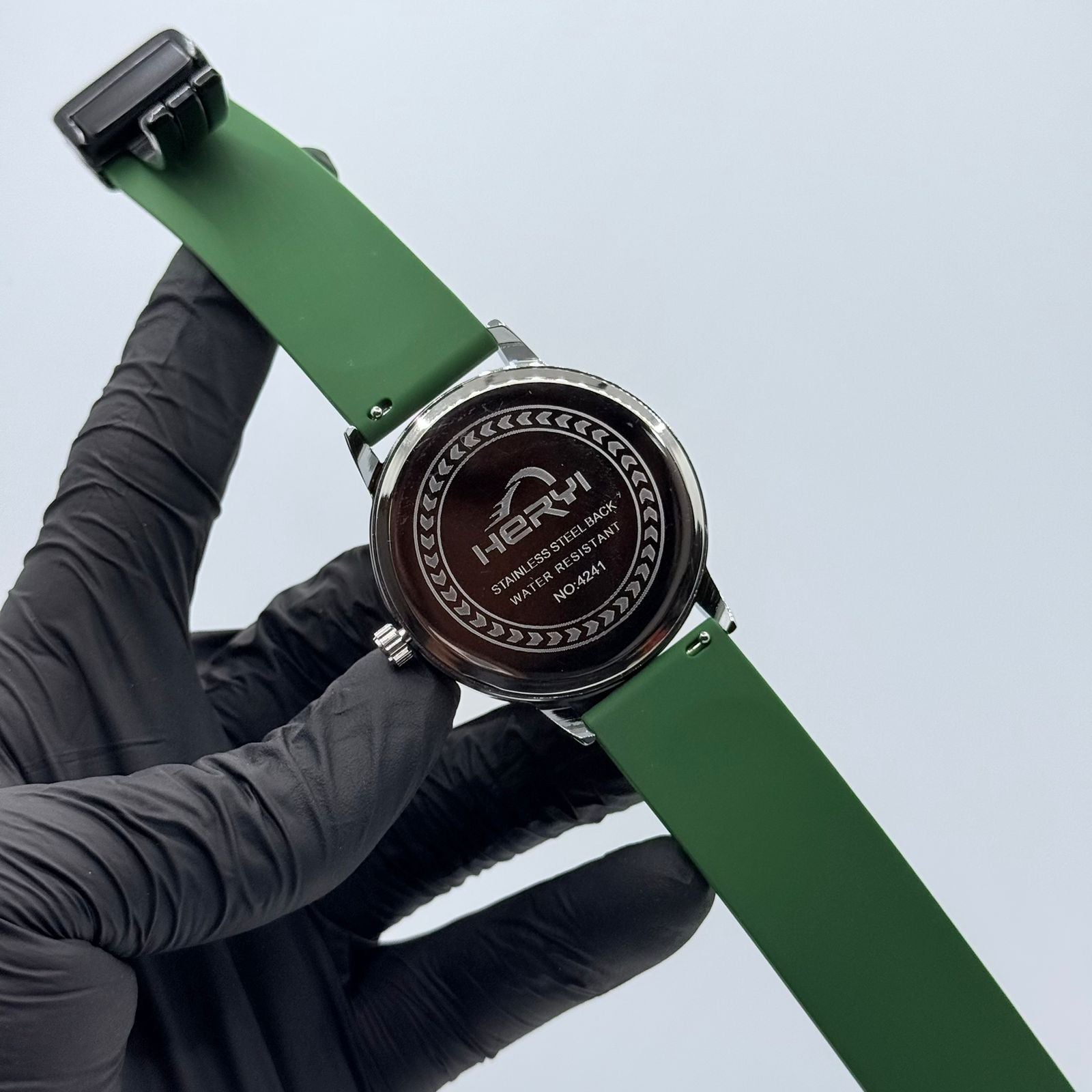 casino watch with green strap - watch forge