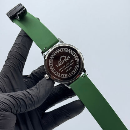 casino watch with green strap - watch forge