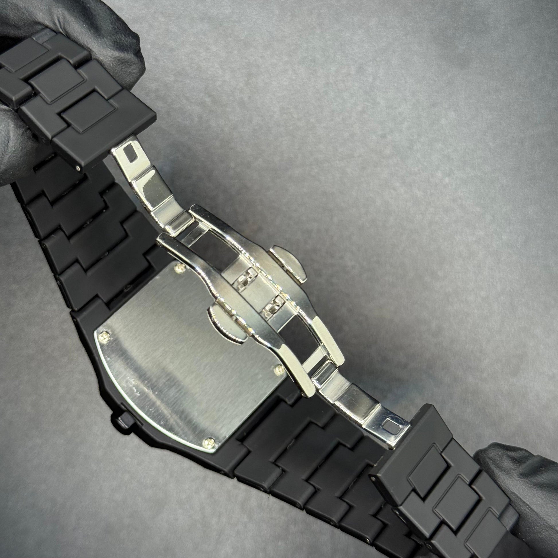 Original black arabic aura watch with fiber material - watch forge