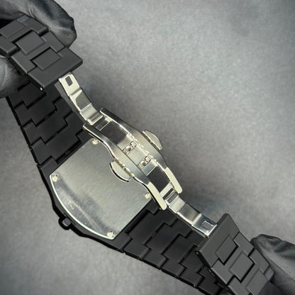 Original black arabic aura watch with fiber material - watch forge